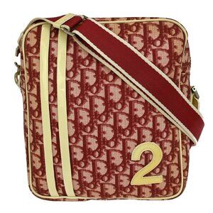 Christian Dior Red PVC Trotter Shoulder Bag